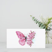 Flower Butterfly with Pink Sakura カード (スタンド正面)
