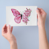 Flower Butterfly with Pink Sakura チラシ (ハンドル)