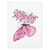 Flower Butterfly with Pink Sakura テーブルクロス (正面)