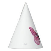 Flower Butterfly with Pink Sakura パーティーハット (左)
