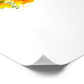 Flower Butterfly with Yellow California Poppy ポスター (角)