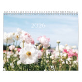 Flower Calendar 2026 カレンダー (カバー)
