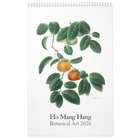 Flower calendar by Ho Mang Hang 2026 カレンダー (カバー)