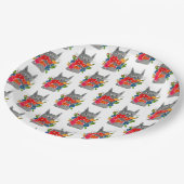 Flower Cat ペーパープレート (アングル)