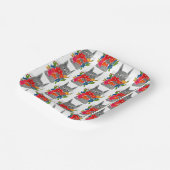 Flower Cat ペーパープレート (傾斜あり)