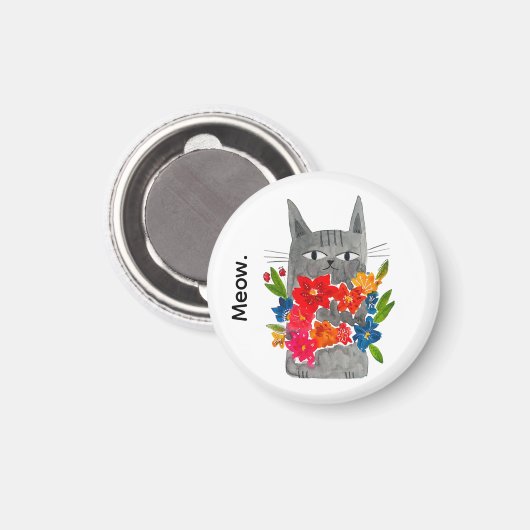 Flower Cat マグネット (正面/裏面)