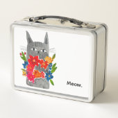 Flower cat メタルランチボックス (裏面)