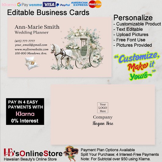 Flower Chariot Ring Bearer Pillow Wedding Marriage 名刺