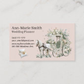 Flower Chariot Ring Bearer Pillow Wedding Marriage 名刺 (正面)