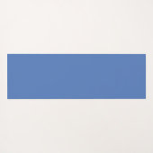 Flower Checkered Pattern No. 01 - Light Blue ヨガマット (裏面(横))