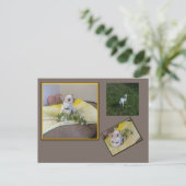 Flower Chihuahua Postcard ポストカード (スタンド正面)