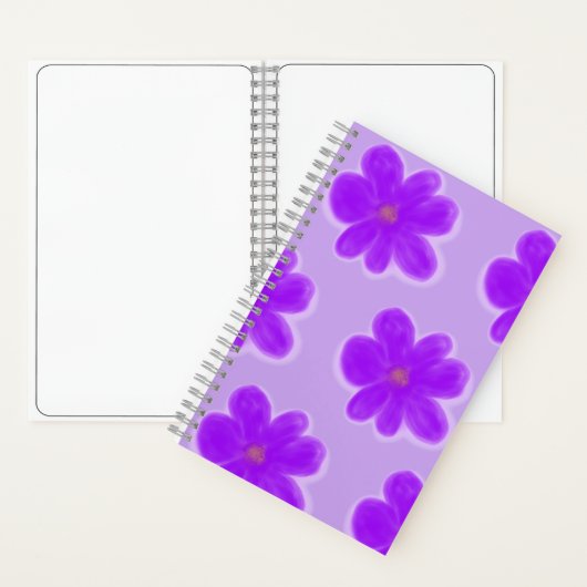 Flower Color Me Purple Sketchbook ノートブック (内側)