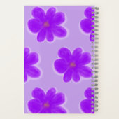 Flower Color Me Purple Sketchbook ノートブック (裏面)