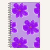 Flower Color Me Purple Sketchbook ノートブック (正面)