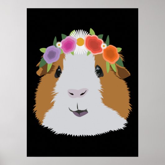 Flower Crown Guinea Pig ポスター (正面)