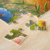 Flower Crown Highland Cow ジグソーパズル (側面)