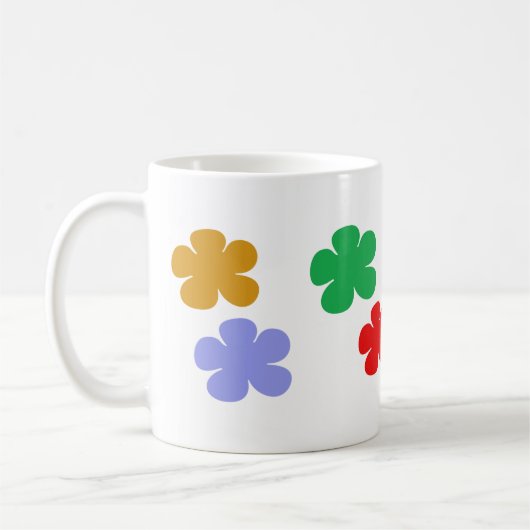 Flower Cup コーヒーマグカップ (左)