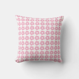 Flower Decorative Pink Red Seamless Pattern クッション