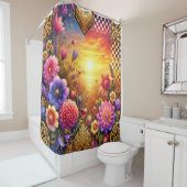 Flower Design シャワーカーテン (インサイチュ)