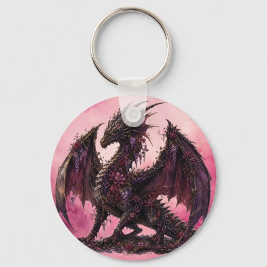 Flower Dragon | 植物ファンタジードラゴン キーホルダー (正面)