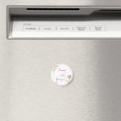 Flower Dreamy Soft Sweet 16 Birthday Button Magnet マグネット (インサイチュ (食洗機))