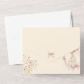 Flower Dreamy Soft Sweet 16 Birthday Invitation オールインワン招待状 (裏面)