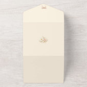 Flower Dreamy Soft Sweet 16 Birthday Invitation オールインワン招待状 (外側)