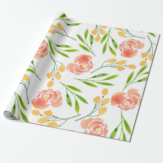 Flower Earrings ラッピングペーパー (アンロールド)