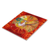 FLOWER FAIRY 赤黄色ファンタジー タイル (側面)