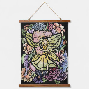 Flower Fairy Garden Hyacinth Fairies Gardener 吊り下げ型タペストリー