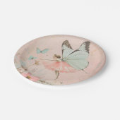 Flower fairy girl Birthday ペーパープレート (アングル)