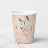 Flower fairy girl Birthday 紙コップ (裏面)