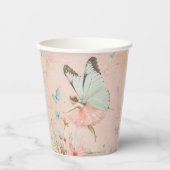 Flower fairy girl Birthday 紙コップ (正面)