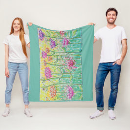 Flower Field フリースブランケット