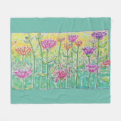 Flower Field フリースブランケット (正面(横))