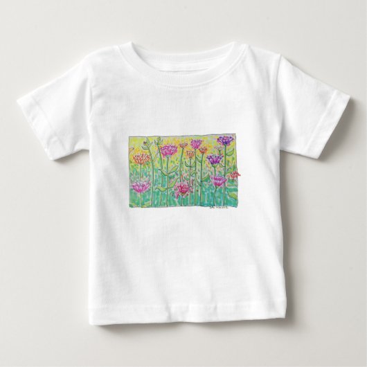 Flower Field ベビーTシャツ (正面)