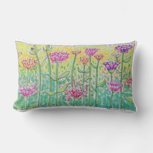 Flower Field ランバークッション (正面)