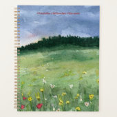 Flower Field Landscape Spiral プランナー手帳 (正面)