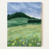 Flower Field Landscape Spiral プランナー手帳 (裏面)