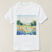 Flower field tシャツ (デザイン正面)