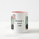 flower frame photo マグカップ (中央)