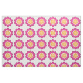 Flower Fusion_Geometric日が差すこと_Poppy明るい赤紫色 ファブリック (ファットクウォーター)