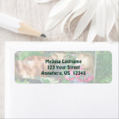 Flower Garden Arrangement Painting Address ラベル (インサイチュ)