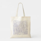 Flower Garden Blue トートバッグ (裏面)