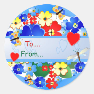 Flower Garden ~ Gift Sticker # 2 ラウンドシール
