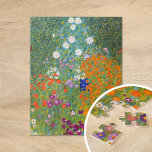 Flower Garden | Gustav Klimt ジグソーパズル<br><div class="desc">Flower Garden (1905-1907) by Austrian artist Gustav Klimt. Original fine art painting is oil on canvas featuring a bright abstract landscape of colorful flowers. 

Use the design tools to add custom text or personalize the image.</div>
