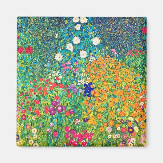 Flower Garden, Gustav Klimt マグネット (正面)