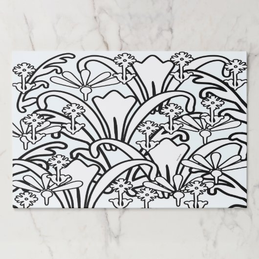 Flower Garden Kids Coloring Sheets  ペーパーパッド (正面)