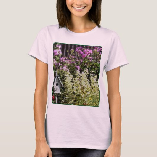 Flower Garden Pastel Painting Tシャツ (正面)
