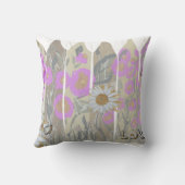 Flower Garden.Peaceful Puppy Hope クッション (裏面)